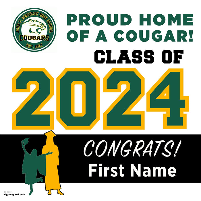 John F. Kennedy High School 24x24 Class of 2024 Yard Sign (Option A)