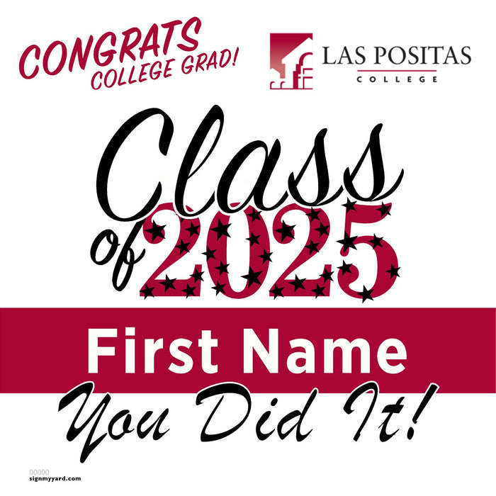 Las Positas College 24x24 Class of 2025 Yard Sign (Option B)