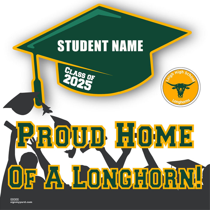 Leigh High School 24x24 Class of 2025 Yard Sign (Option B)