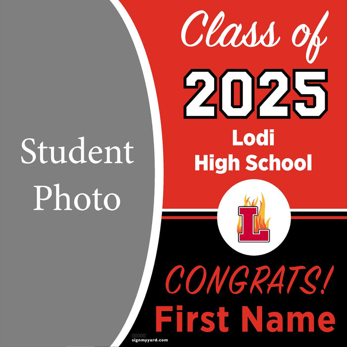 Lodi High School 24x24 Class of 2025 Yard Sign (Option C)