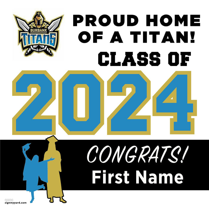 Luther Burbank High School 24x24 Class of 2024 Yard Sign (Option A)