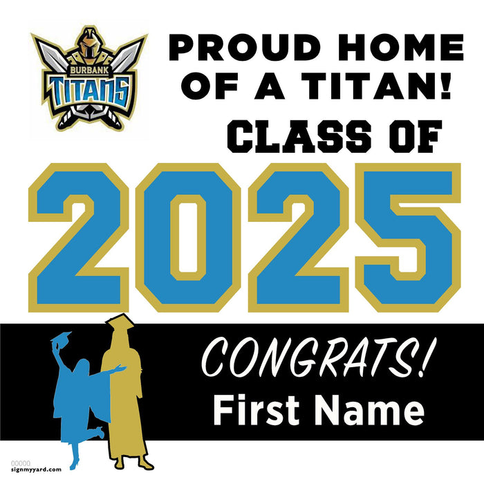 Luther Burbank High School 24x24 Class of 2025 Yard Sign (Option A)