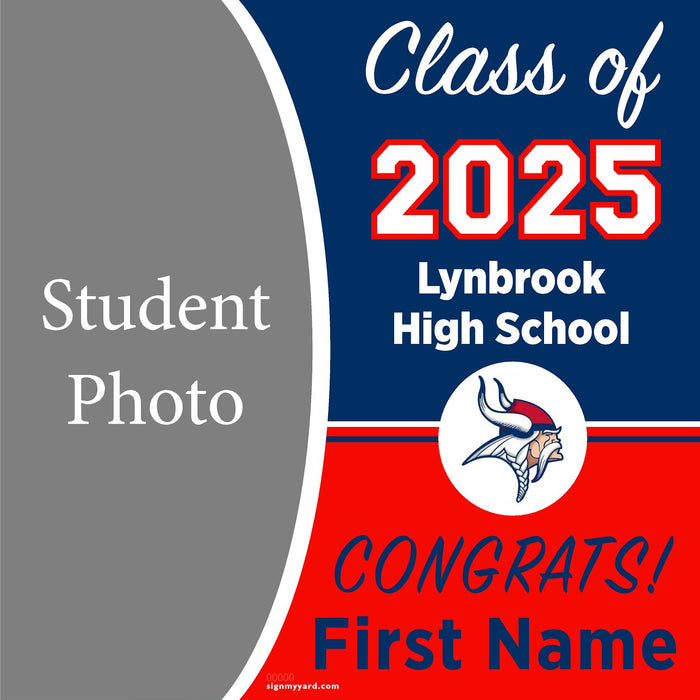 Lynbrook High School 24x24 Class of 2025 Yard Sign (Option C)