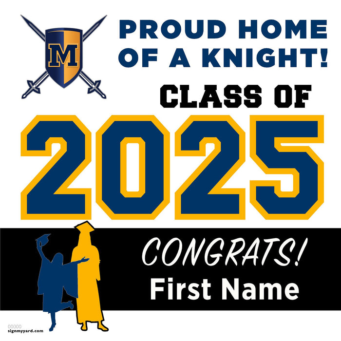 Menlo School 24x24 Class of 2025 Yard Sign (Option A)