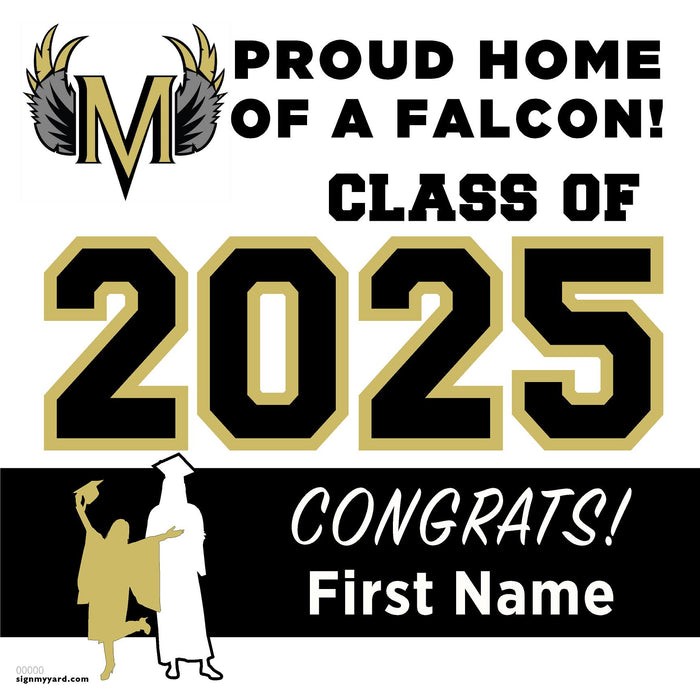 Millenium High School (Tracy) 24x24 Class of 2025 Yard Sign (Option A)