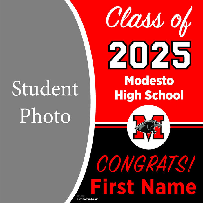 Modesto High School 24x24 Class of 2025 Yard Sign (Option C)