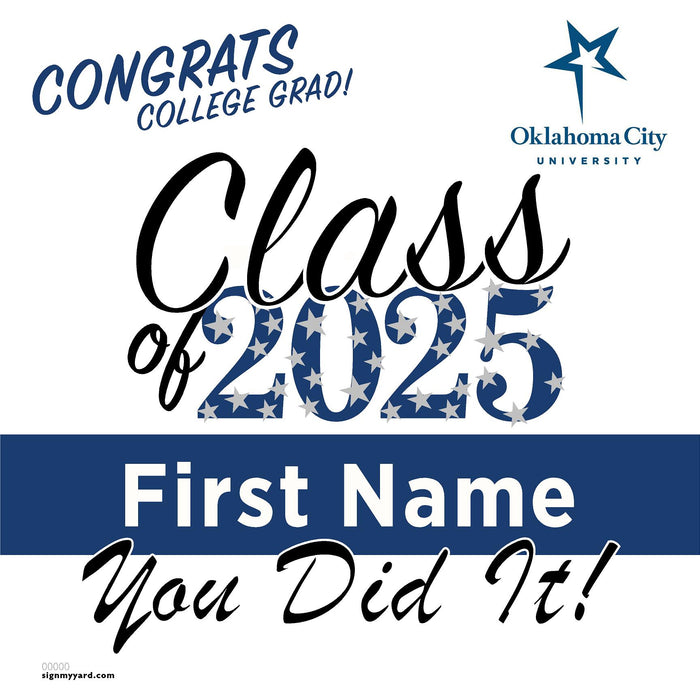 Oklahoma City University 24x24 Class of 2025 Yard Sign (Option B)