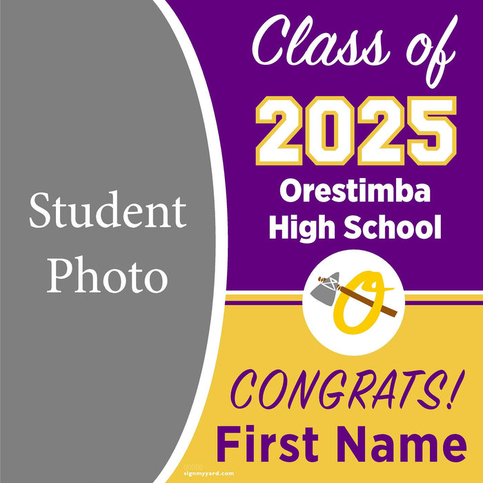 Orestimba High School 24x24 Class of 2025 Yard Sign (Option C)