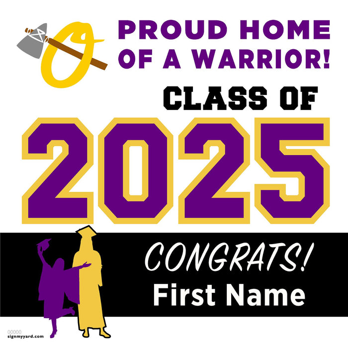 Orestimba High School 24x24 Class of 2025 Yard Sign (Option A)