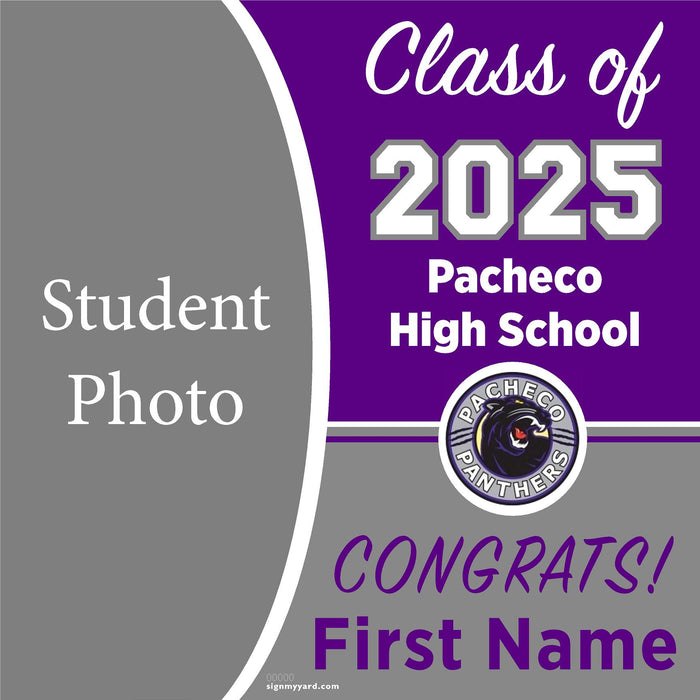 Pacheco High School 24x24 Class of 2025 Yard Sign (Option C)