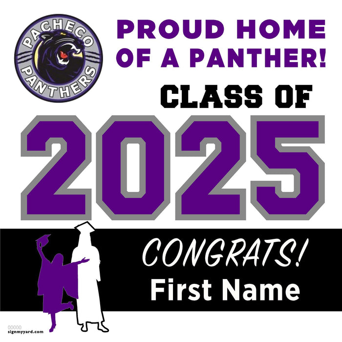 Pacheco High School 24x24 Class of 2025 Yard Sign (Option A)