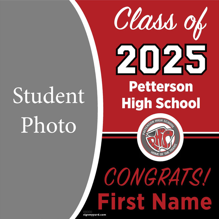 Patterson High School 24x24 Class of 2025 Yard Sign (Option C)