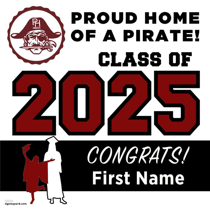 Piedmont Hills High School 24x24 Class of 2025 Yard Sign (Option A)