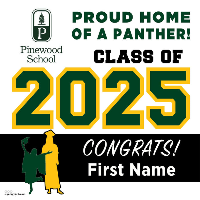 Pinewood School 24x24 Class of 2025 Yard Sign (Option A)