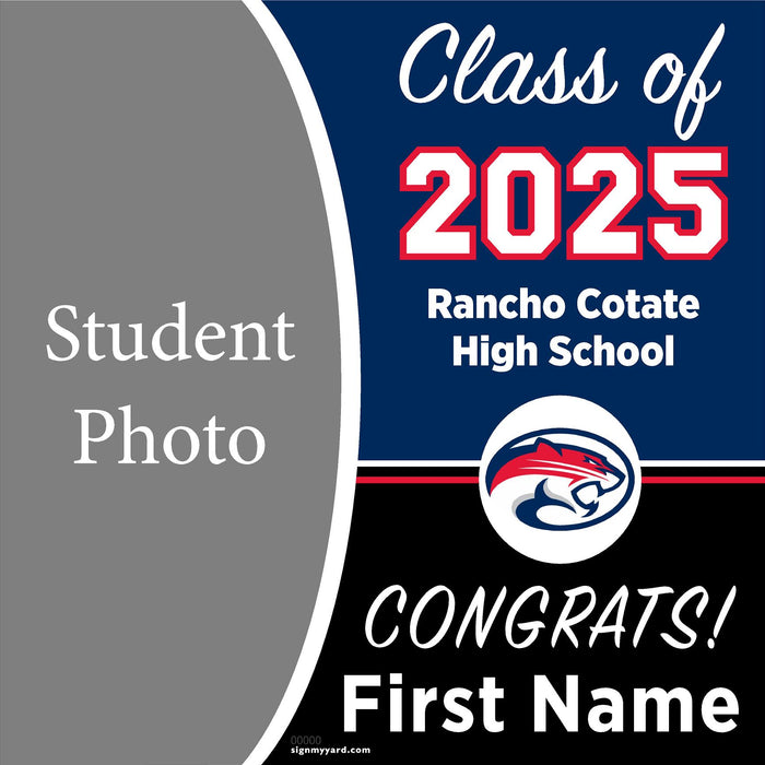 Rancho Cotate High School 24x24 Class of 2025 Yard Sign (Option C)