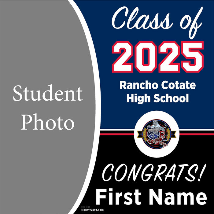 Rancho Cotate High School 24x24 Class of 2025 Yard Sign (Option F)