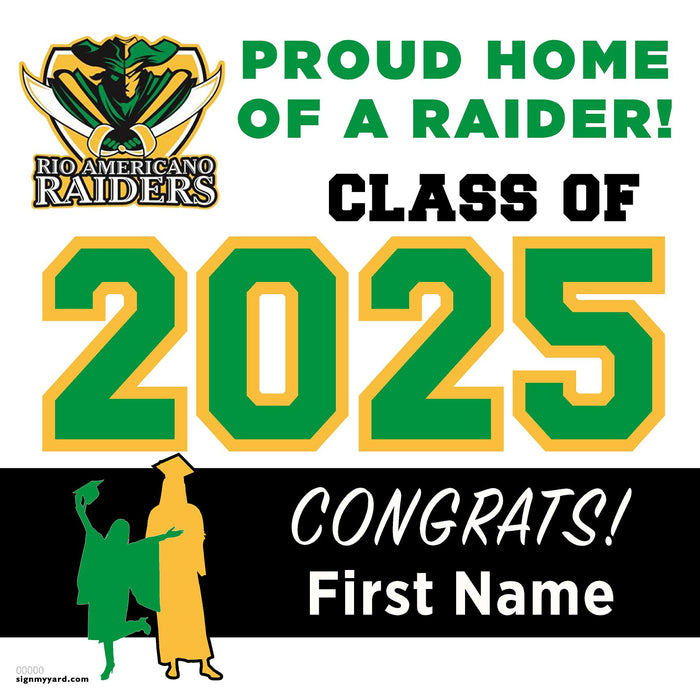 Rio Americano High School 24x24 Class of 2025 Yard Sign (Option A)