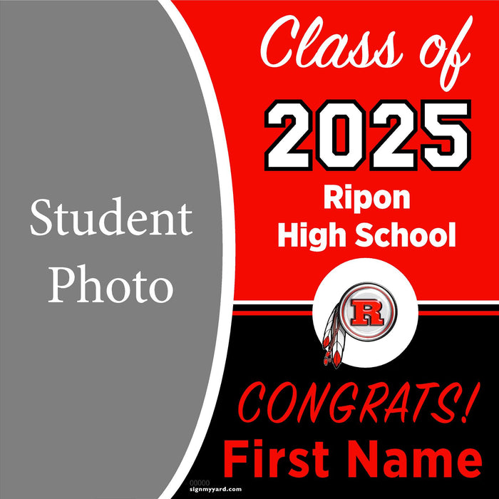 Ripon High School 24x24 Class of 2025 Yard Sign (Option C)