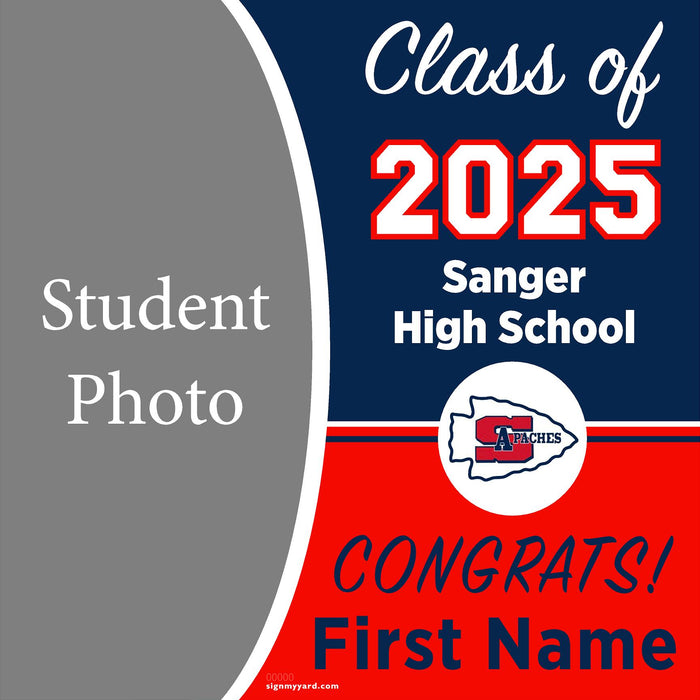 Sanger High School 24x24 Class of 2025 Yard Sign (Option C)