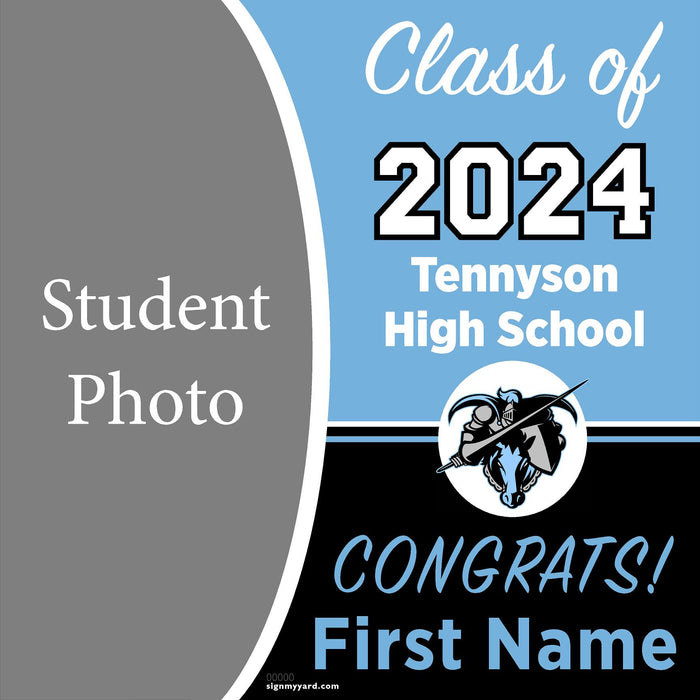 Tennyson High School 24x24 Class of 2024 Yard Sign with Photo(Option C)