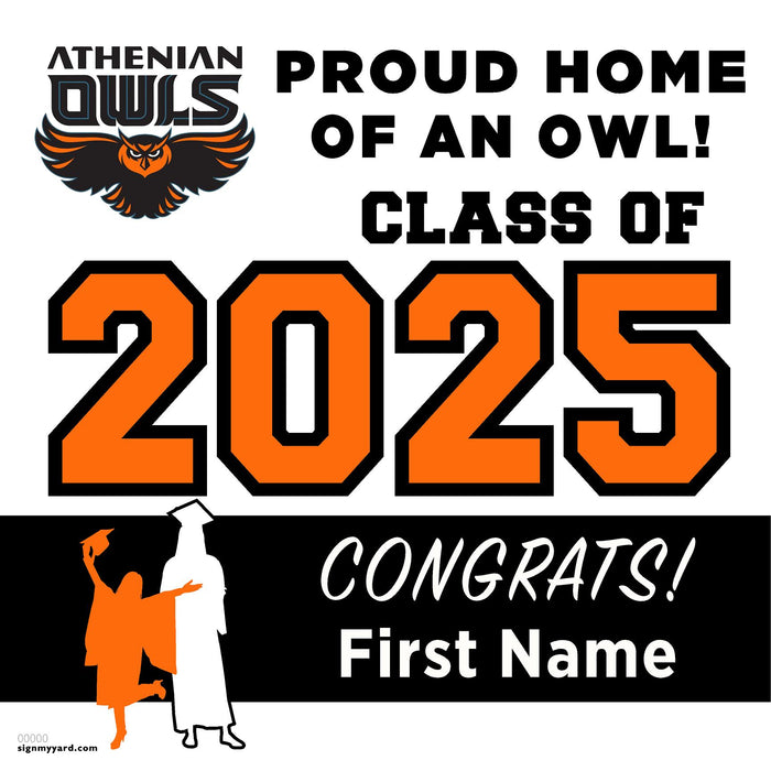 The Athenian School 24x24 Class of 2025 Yard Sign (Option A)