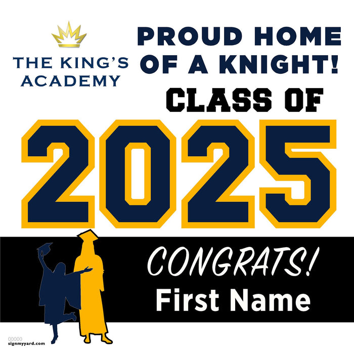 The King's Academy 24x24 Class of 2025 Yard Sign (Option A)