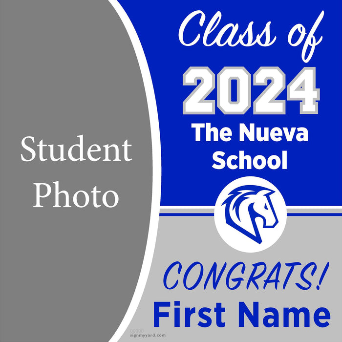 The Nueva School San Mateo 24x24 Class of 2024 Yard Sign with Photo(Option C)