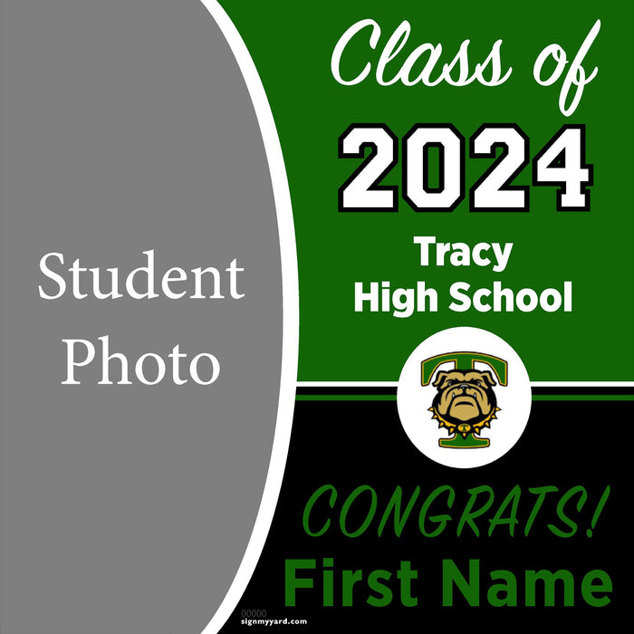 Tracy High School 24x24 Class of 2024 Yard Sign with Photo(Option C)