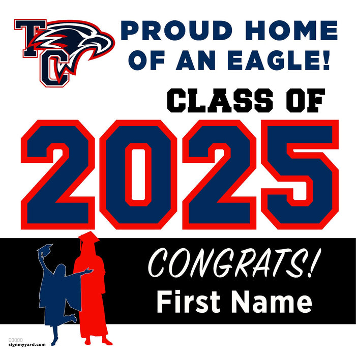 Turlock Christian High School 24x24 Class of 2025 Yard Sign (Option A)