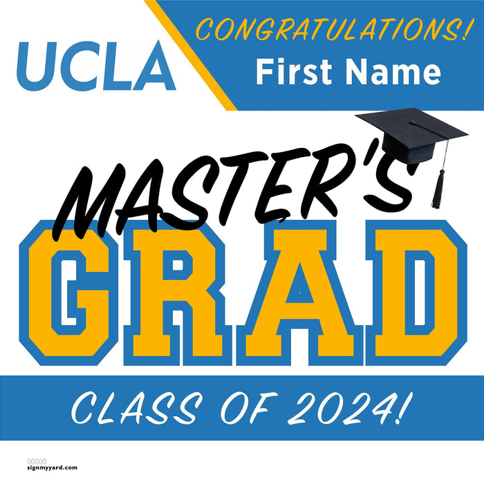 UCLA (Masters) 24x24 Class of 2024 Yard Sign (Option A)