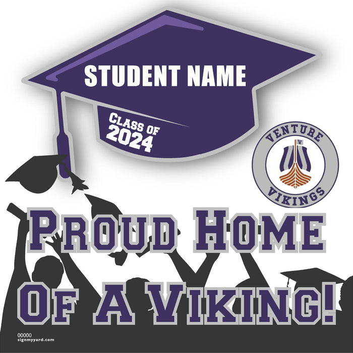 Venture Independent Study School 24x24 Class of 2024 Yard Sign (Option B)