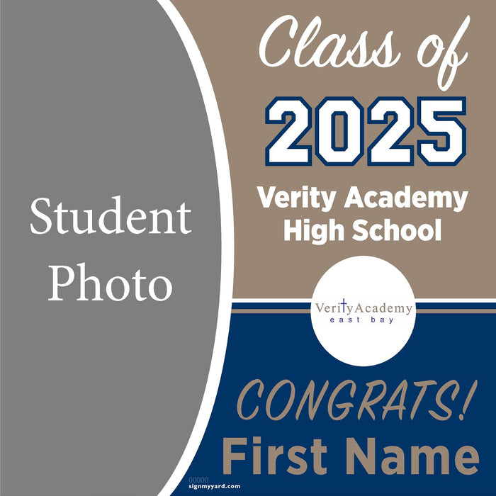 Verity Academy East Bay High School 24x24 Class of 2025 Yard Sign (Option C)