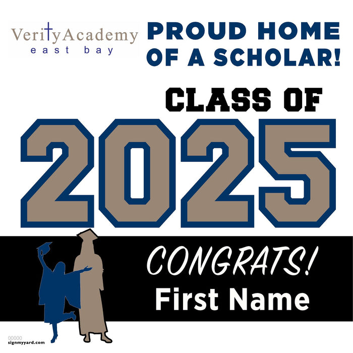 Verity Academy East Bay High School 24x24 Class of 2025 Yard Sign (Option A)