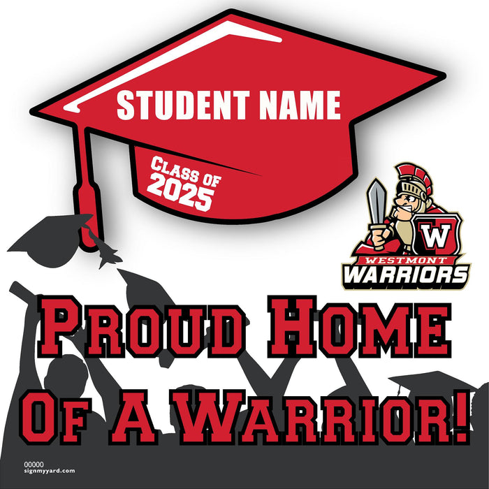 Westmont High School 24x24 Class of 2025 Yard Sign (Option B)