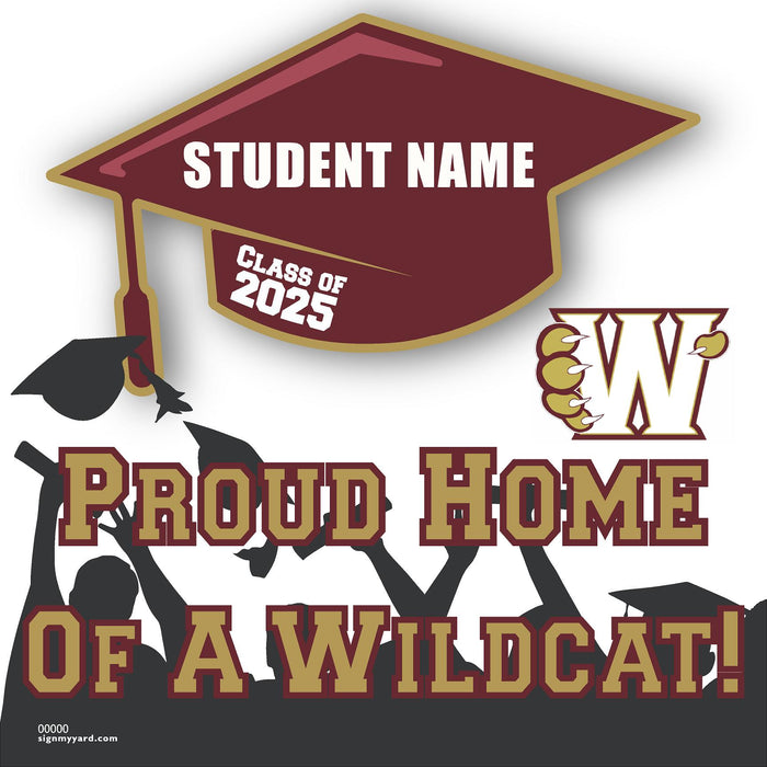 Whitney High School 24x24 Class of 2025 Yard Sign (Option B)