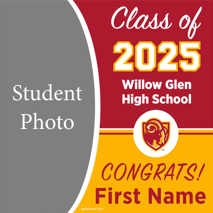 Willow Glen High School 24x24 Class of 2025 Yard Sign (Option C)