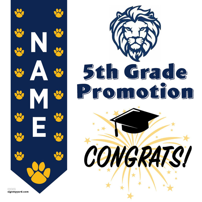 Los Gatos Christian School 5th Grade Promotion 24x24 Yard Sign (Option B)