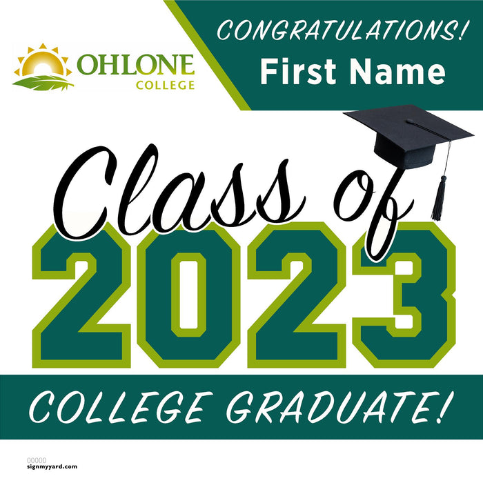 Ohlone College 24x24 Class of 2023 Yard Sign (Option A)